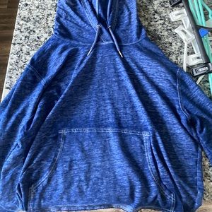 Blue hoodie